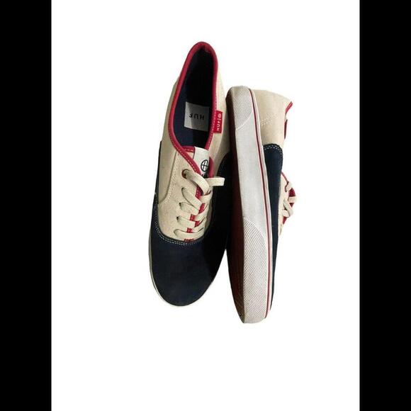 Huff shoes Size 11 Blue Tan And Red Canvas - Picture 4 of 5